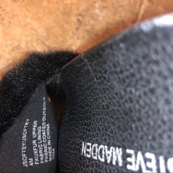 Girls Size 4 Fluffy Slides - Picture 5 of 5